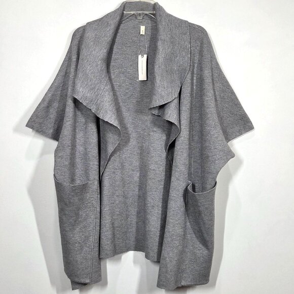 Anthropologie Moth Cardigan Sophie Gray Waterfall Front...